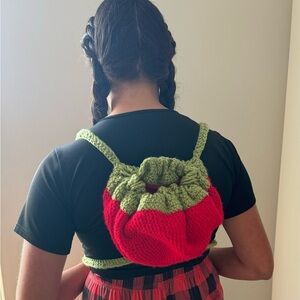 Handcrafted Strawberry Backpack